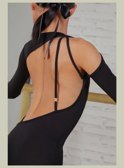 Body de Dança Latina com Design Assimétrico e Recortes – OLOMM